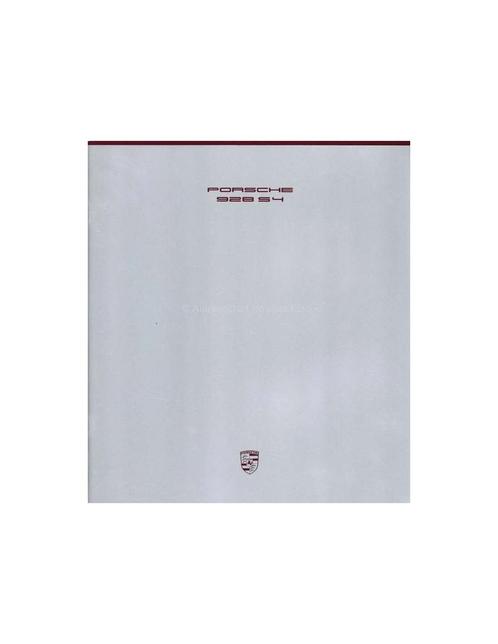 1989 PORSCHE 928 S4 BROCHURE ENGELS, Boeken, Auto's | Folders en Tijdschriften, Porsche