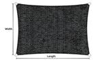 Schaduwdoek 2x3m rechthoek waterdoorlatend Mystic Grey, Tuin en Terras, Nieuw