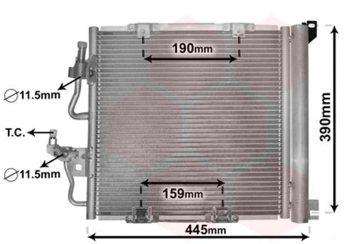 LUCHTCONDENSATOR VOOR OPEL ASTRA H A04 2003-2007 1850099, Auto-onderdelen, Airco en Verwarming, Nieuw, Ophalen of Verzenden