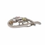 Hanger - 18 karaat Witgoud - 1.87ct. tw. Gemengde edelstenen