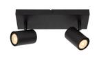 Lucide AMIGO Plafondspot 2xGU10 Zwart, Verzenden, Nieuw, Metaal, Trendy verlichting
