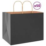 Kraftzakken Zwart 50 stuks | Tweedekansje | 32x22x24cm, Diversen, Ophalen of Verzenden, Nieuw