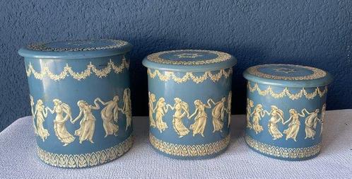 Container (3) - Tin - Voorraadbussen & deksels, Antiek en Kunst, Curiosa en Brocante