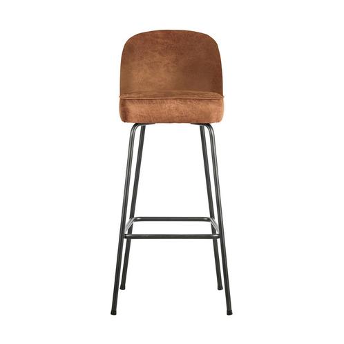 *WOONWINKEL* BePureHome Vogue Lederen Barstoel Cognac 80 Cm, Huis en Inrichting, Barkrukken, Nieuw, Leer, Verzenden