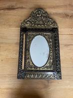 Wandspiegel- Kuifkastje - Hout, Messing - Latoen