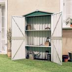 vidaXL Tuinschuur 116x45x175 cm gegalvaniseerd staal groen, Verzenden, Nieuw