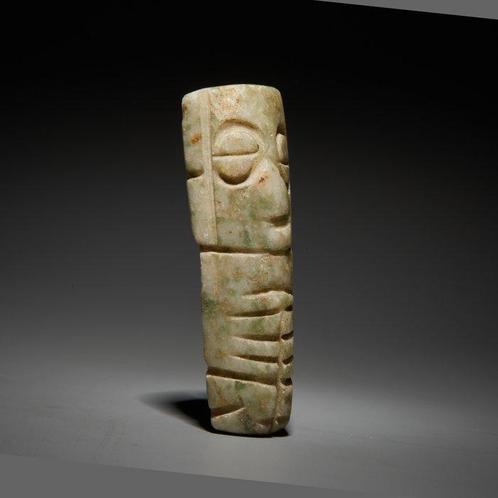 Mixteken, Mexico Steen Hangerfiguur. 13e-15e eeuw n.Chr., Verzamelen, Mineralen en Fossielen
