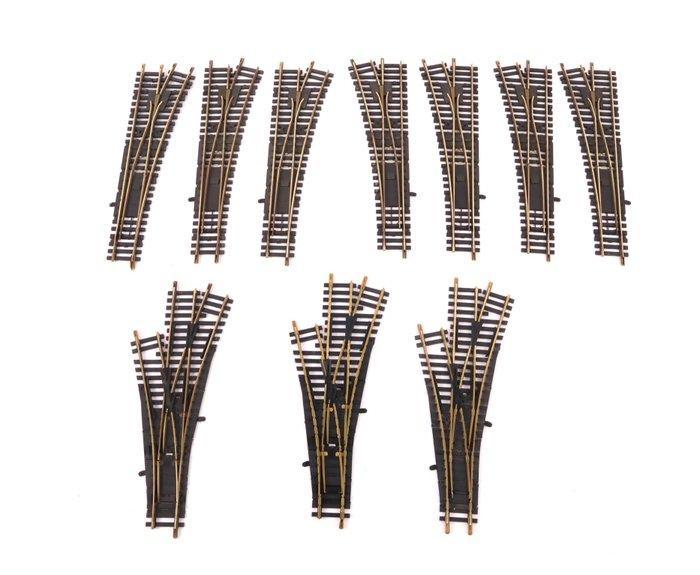 Fleischmann H0 - 6048L/6048R/6057 - Modeltreinsporen (10) -, Hobby en Vrije tijd, Modeltreinen | H0