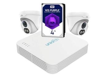 Uniview Kit met recorder en 2 Colorhunter camera’s