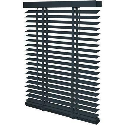 Houten Luxe Jaloezie 50mm - Donkergrijs of Wit  aanbieding, Huis en Inrichting, Stoffering | Gordijnen en Lamellen, Wit, Grijs
