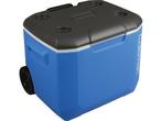 Coleman 60QT Performance Koelbox - Wielen - 56 Liter - Blauw, Caravans en Kamperen, Koelboxen, Verzenden, Zo goed als nieuw