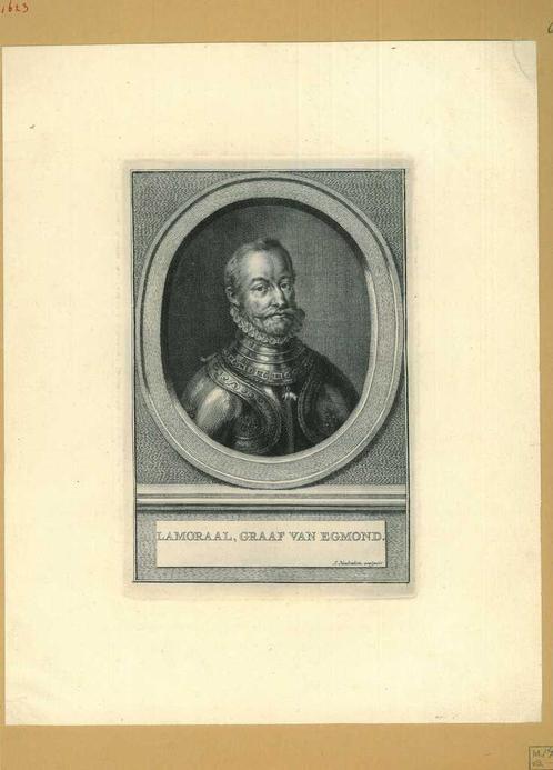 Portrait of Lamoral, Count of Egmont, Antiek en Kunst, Kunst | Etsen en Gravures