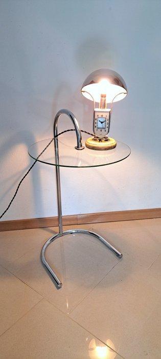 Art deco MOFEM lamp with alarm clock - Lantaarn - Koper,, Antiek en Kunst, Kunst | Designobjecten