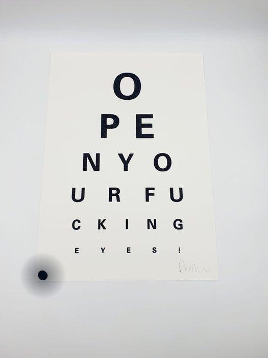 Alex Bucklee (XX-XXI) - Eye Test Black Glitter, Antiek en Kunst, Kunst | Designobjecten