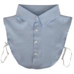 Lichtblauw mannen kraagje / overhemdkraagje / herenkraagje, Nieuw, Blauw, Halswijdte 39/40 (M), Losse blouse kraagjes