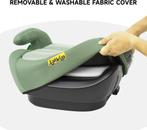 Zitverhoger isofix - Stoelverhoger auto - 6-12 jaar - Groen, Verzenden, Zo goed als nieuw