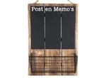 Post en memo met raster 49x33 cm natural / black, Ophalen of Verzenden, Nieuw