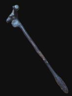 Luristan Rare Bronze Ramhead Hairpin Sieraden appliqué, Antiek en Kunst