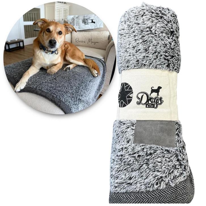 SNUGGLE fleece deken Antraciet 100x75cm (hondenmand), Dieren en Toebehoren, Hondenmanden, Nieuw, Pluche, Ophalen of Verzenden