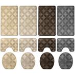 Homely luxe 3 delige badkamermatten set met antislip -, Huis en Inrichting, Ophalen of Verzenden, Nieuw