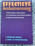 Effectieve besluitvorming, Gelezen, J. Edward Russo , Verzenden, Overige onderwerpen