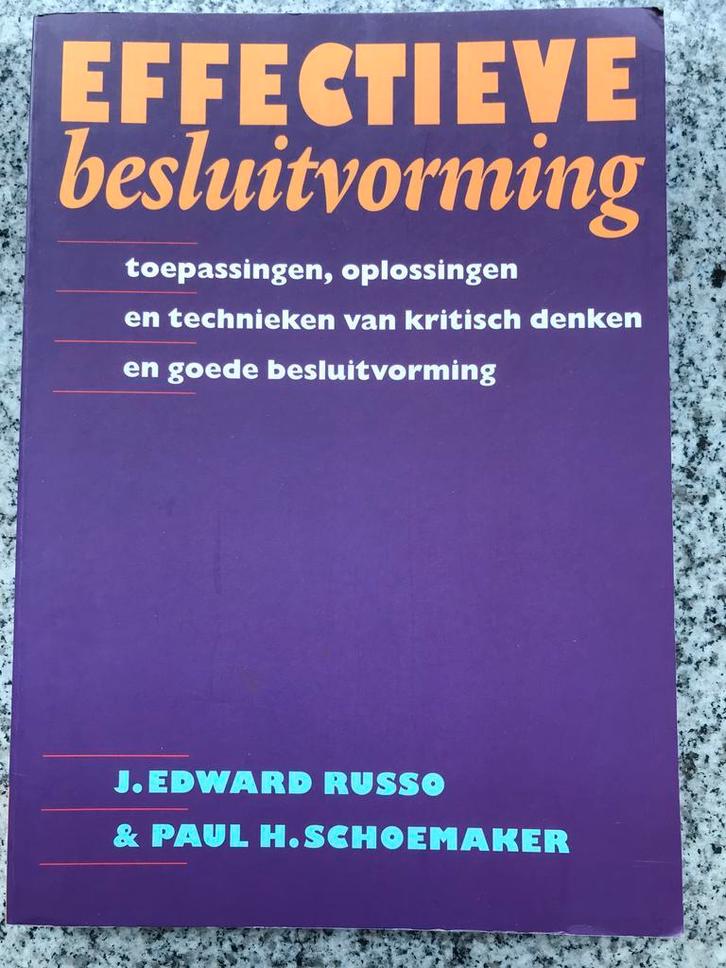 Effectieve besluitvorming, Boeken, Psychologie, Overige onderwerpen, Gelezen, Verzenden