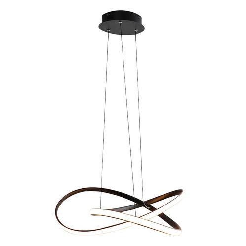 Design hanglamp zwart, Tanya, 21W, 2700K LED, 3-staps, Huis en Inrichting, Lampen | Hanglampen, Nieuw, Metaal, 75 cm of meer, Ophalen of Verzenden