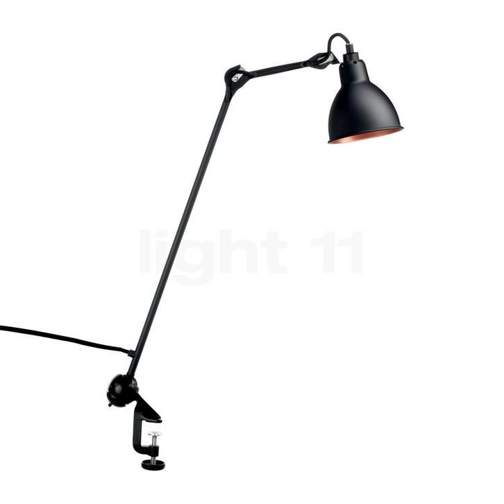 DCW Lampe Gras No 201 Klemlamp zwart rond, zwart/koper, Huis en Inrichting, Lampen | Tafellampen, Nieuw, Verzenden