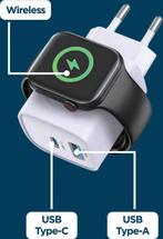 2-in-1 Apple Watch oplader 20W - 2 poorten USB  oplader PD, Telecommunicatie, Mobiele telefoons | Telefoon-opladers, Verzenden