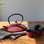 Bredemeijer - Theepot Xilin 1,25L gietijzer rood, Ophalen of Verzenden, Gebruikt