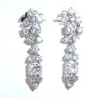 Oorbellen - 18 karaat Witgoud - 2.54ct. tw. Diamant, Nieuw