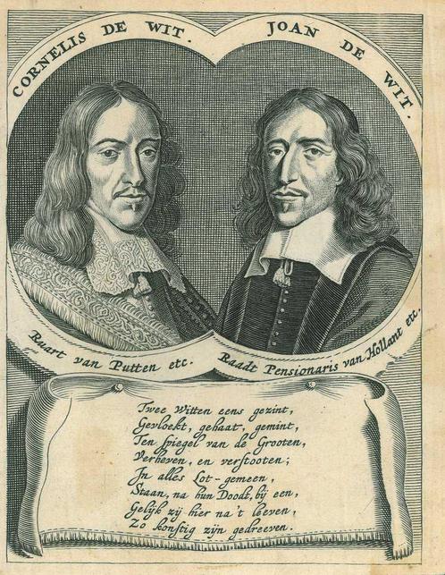 Portrait of Cornelis de Witt, Antiek en Kunst, Kunst | Etsen en Gravures