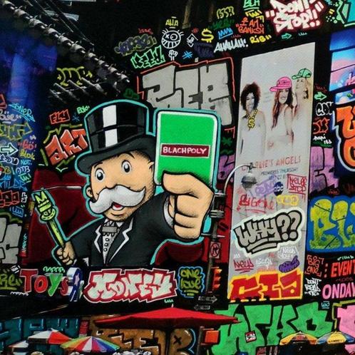 Maxime Blachere - New York Rich People, Antiek en Kunst, Kunst | Schilderijen | Modern