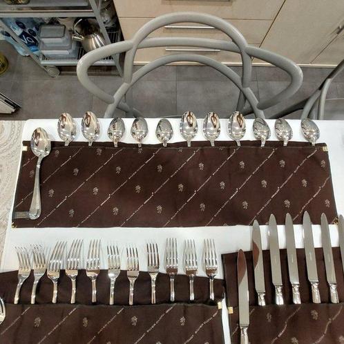 Schiavon - Bestekset voor 12 personen (89) - Engels -, Antiek en Kunst, Antiek | Goud en Zilver