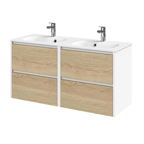 Tiger Reverse Meubelset 120 cm met 4 lades Naturel eik - Mat, Doe-het-zelf en Verbouw, Sanitair, Bad, Nieuw, Ophalen of Verzenden