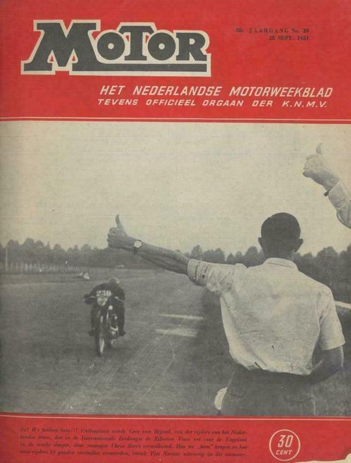 1951 Motor Nr 39 De Zilveren Vaas & De Battle of Arnhemrit, Boeken, Motoren, Algemeen, Gelezen, Verzenden