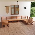vidaXL 9-delige Loungeset massief grenenhout, Tuin en Terras, Tuinsets en Loungesets, Verzenden, Nieuw, Loungeset