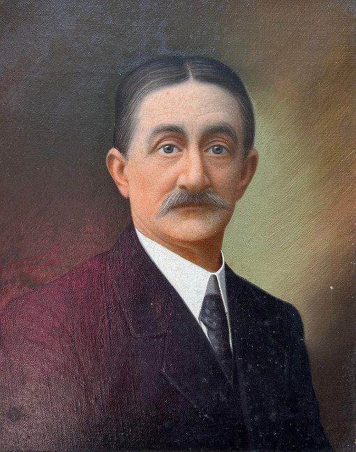 Hubert Bogaerts 1869 - 1934 - Statig mannen portret, Antiek en Kunst, Kunst | Schilderijen | Klassiek