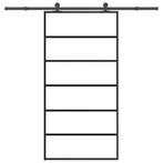 vidaXL Schuifdeur met beslagset 102x205 cm aluminium en, Doe-het-zelf en Verbouw, Deuren en Horren, Verzenden, Nieuw