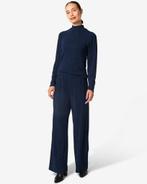 HEMA Damesbroek Erin glitter blauw, Kleding | Dames, Verzenden, Nieuw