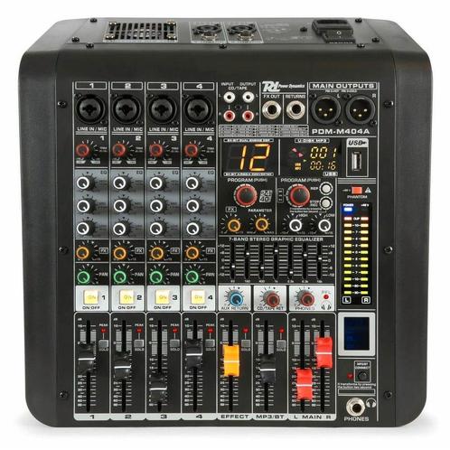 Retourdeal - Power Dynamics PDM-M404A 4 kanaals muziek mixer, Muziek en Instrumenten, Dj-sets en Draaitafels, Zo goed als nieuw