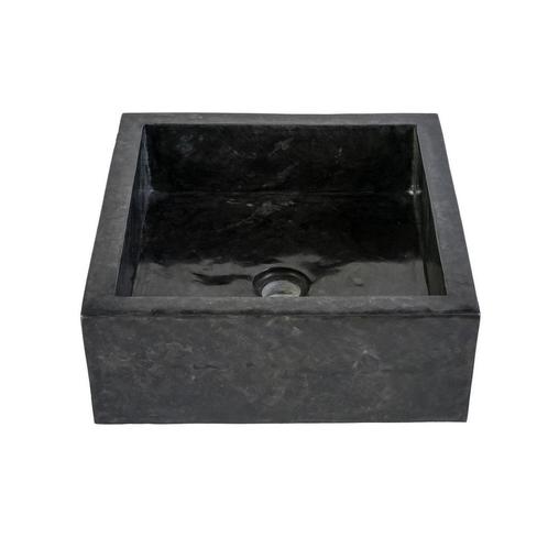 Waskom BWS Stone Vierkant 40x40x15 cm Gepolijst Natuursteen, Doe-het-zelf en Verbouw, Sanitair, Ophalen of Verzenden