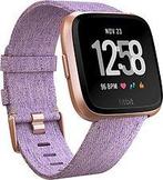 Fitbit Versa 34 mm aluminium roségoud met geworven stoffen, Verzenden, Gebruikt