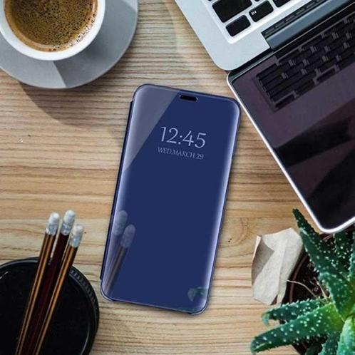 Oppo Find X2 Pro Smart Spiegel Flip Case Cover Hoesje Blauw, Telecommunicatie, Mobiele telefoons | Hoesjes en Frontjes | Overige merken