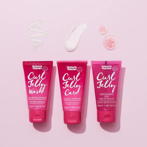 Umberto Giannini Curl Jelly Mini Trio - 3x50ml, Sieraden, Tassen en Uiterlijk, Uiterlijk | Haarverzorging, Shampoo of Conditioner