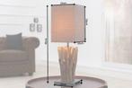 Handgemaakte drijfhout tafellamp EUPHORIA 45cm bruin met, Huis en Inrichting, Lampen | Tafellampen, Ophalen of Verzenden, Nieuw