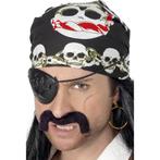 Bandana met doodshoofden - Piraten hoeden, Ophalen of Verzenden, Nieuw