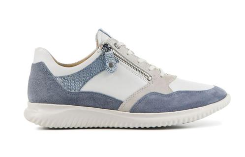 Hartjes Sneakers Dames Blauw Suede van den Assem Schoenen