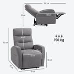 TRUUSK Relaxstoel met Ligfunctie - Gevoerde TV-stoel met Voe, Huis en Inrichting, Fauteuils, Verzenden, Nieuw