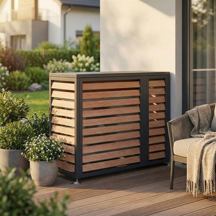 Airco ombouw 100x50cm | Houtlook | Laatste Stuks!, Witgoed en Apparatuur, Airco's, Minder dan 60 m³, Koelen en Ontvochtigen, Nieuw